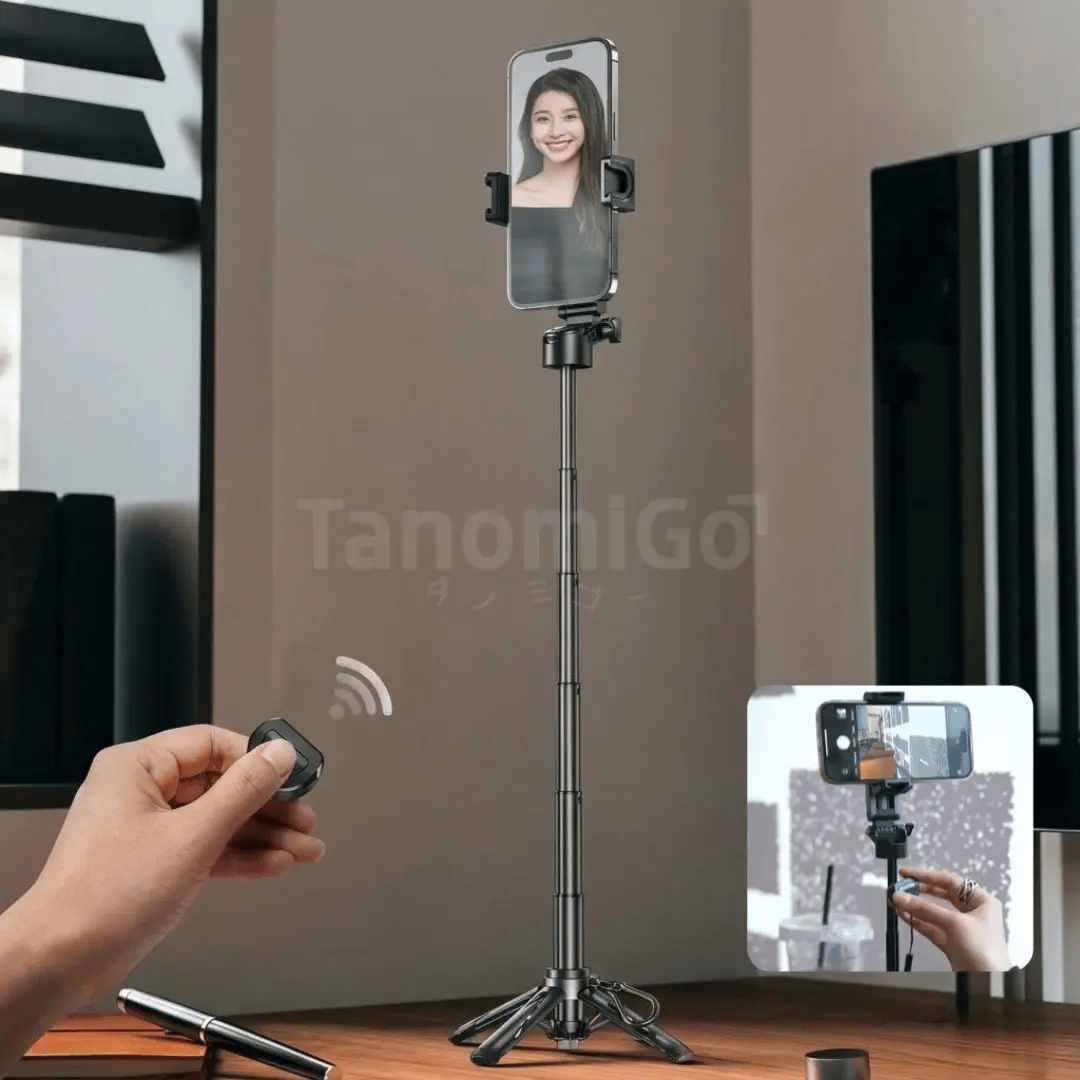 ハンズフリー多機能スマホスタンド Pro｜Bluetooth対応・折りたたみ式
